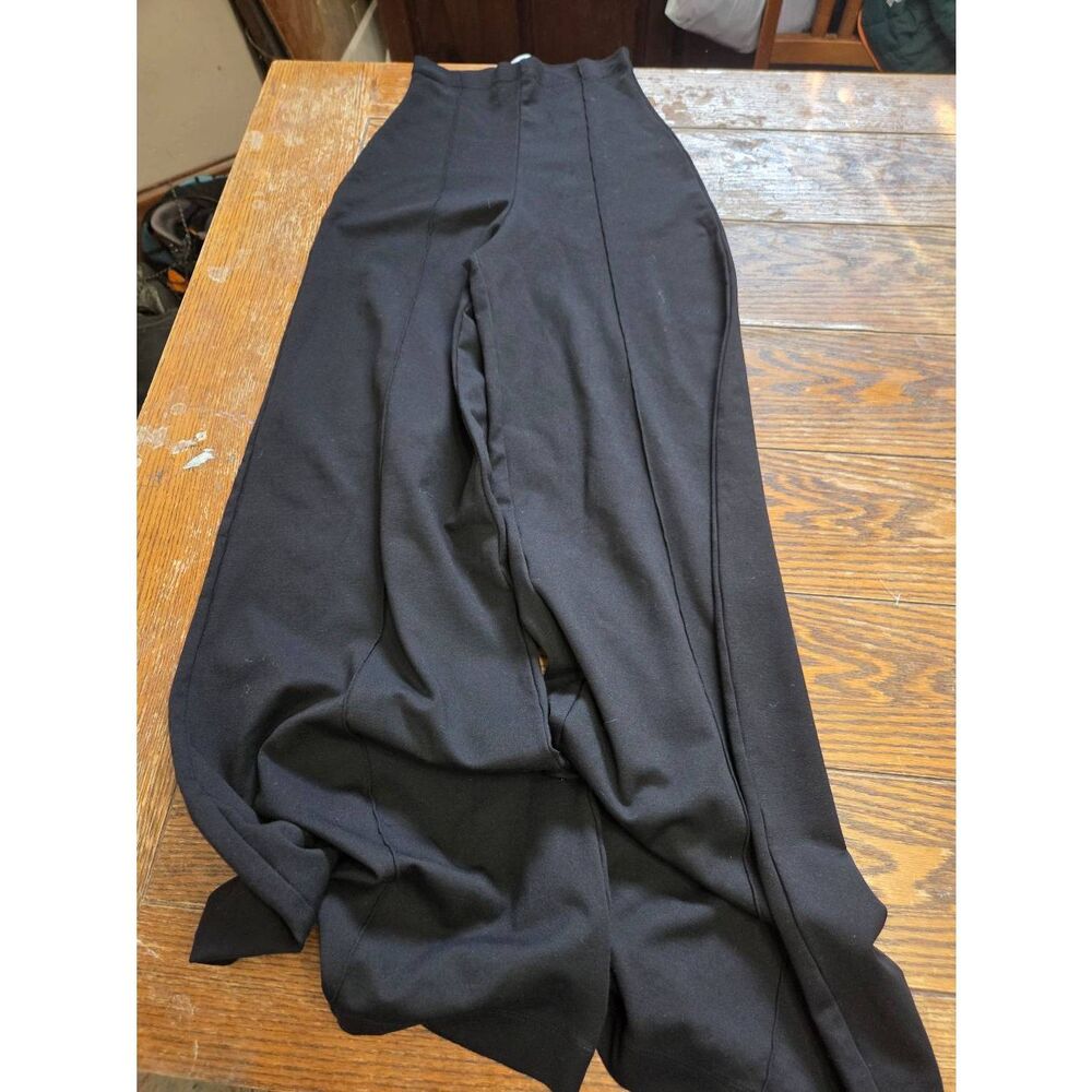 Ripley Rader BLACK PONTE KNIT WIDE LEG PANT Sz 2 (Small) - Picture 2 of 4